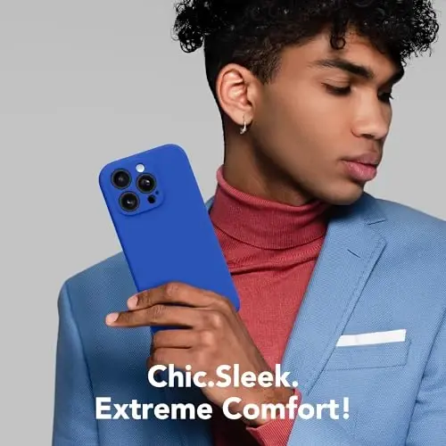 SuydanBox Magnetic for iPhone 15 Pro Case, Compatible with MagSafe, [Full Camera Protection][Screen Protector] Silicone Shockproof Protective Phone Case for iPhone 15 Pro 6.1