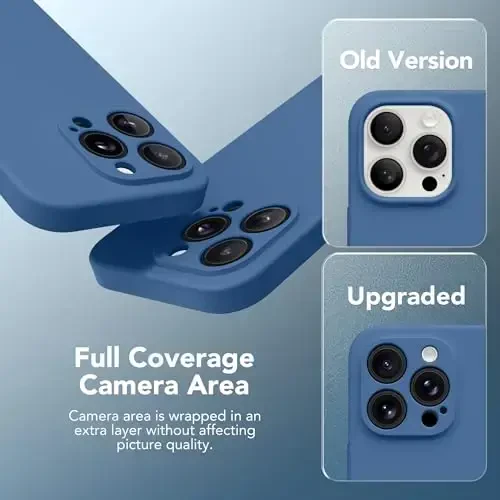 SuydanBox Magnetic for iPhone 15 Pro Case, Compatible with MagSafe, [Full Camera Protection][Screen Protector] Silicone Shockproof Protective Phone Case for iPhone 15 Pro 6.1