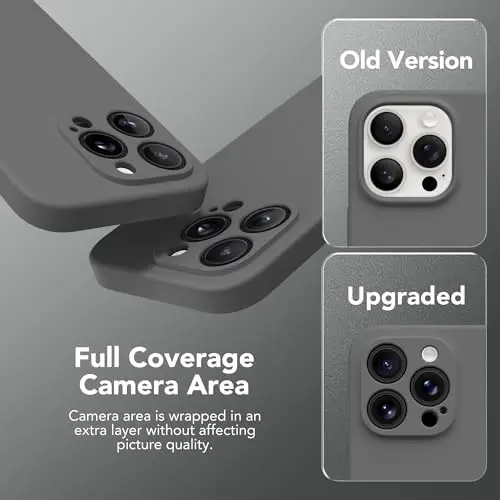 SuydanBox Magnetic for iPhone 15 Pro Max Case, Compatible with MagSafe, [Full Camera Protection][Screen Protector] Silicone Shockproof Protective Phone Case for iPhone 15 Pro Max 6.7