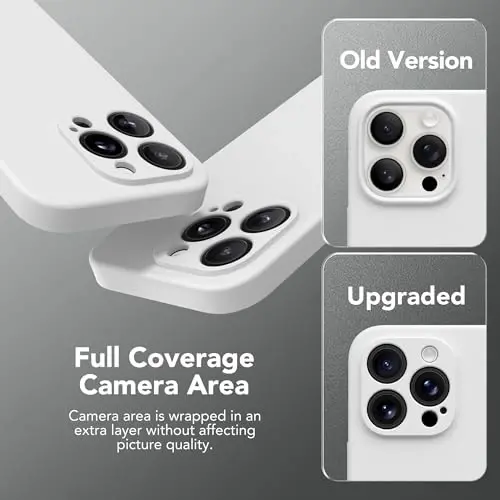 SuydanBox Magnetic for iPhone 15 Pro Max Case, Compatible with MagSafe, [Full Camera Protection][Screen Protector] Silicone Shockproof Protective Phone Case for iPhone 15 Pro Max 6.7