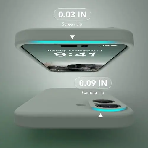 SuydanBox Magnetic for iPhone 16 Case, Compatible with MagSafe, [Screen Protector + Full Camera Protection], Silicone Shockproof Anti-Scratch Protective Phone Case for iPhone 16 6.1