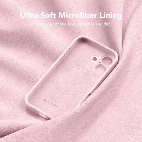 SuydanBox Magnetic for iPhone 16 Case, Compatible with MagSafe, [Screen Protector + Full Camera Protection], Silicone Shockproof Anti-Scratch Protective Phone Case for iPhone 16 6.1