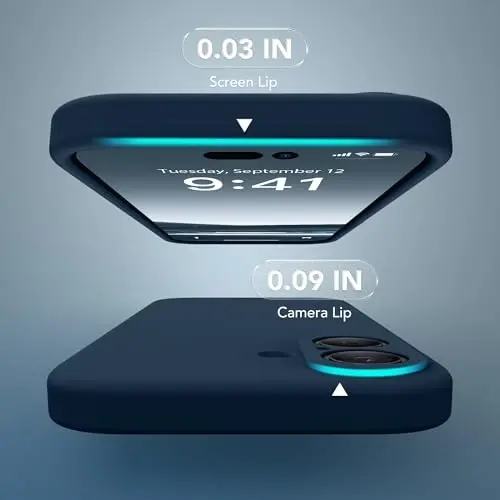 SuydanBox Magnetic for iPhone 16 Case, Compatible with MagSafe, [Screen Protector + Full Camera Protection], Silicone Shockproof Anti-Scratch Protective Phone Case for iPhone 16 6.1