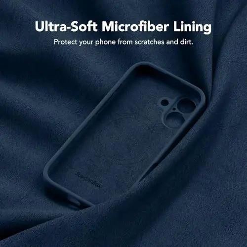 SuydanBox Magnetic for iPhone 16 Case, Compatible with MagSafe, [Screen Protector + Full Camera Protection], Silicone Shockproof Anti-Scratch Protective Phone Case for iPhone 16 6.1