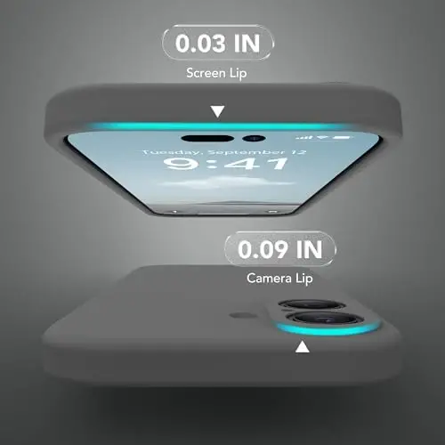 SuydanBox Magnetic for iPhone 16 Case, Compatible with MagSafe, [Screen Protector + Full Camera Protection], Silicone Shockproof Anti-Scratch Protective Phone Case for iPhone 16 6.1