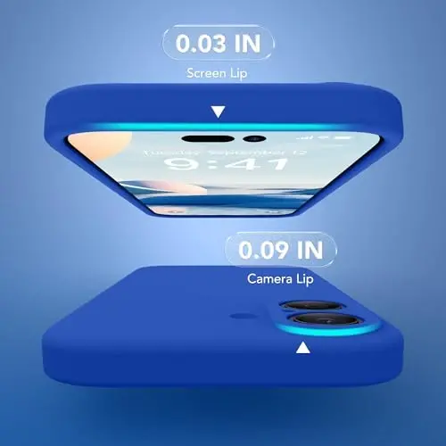 SuydanBox Magnetic for iPhone 16 Case, Compatible with MagSafe, [Screen Protector + Full Camera Protection], Silicone Shockproof Anti-Scratch Protective Phone Case for iPhone 16 6.1