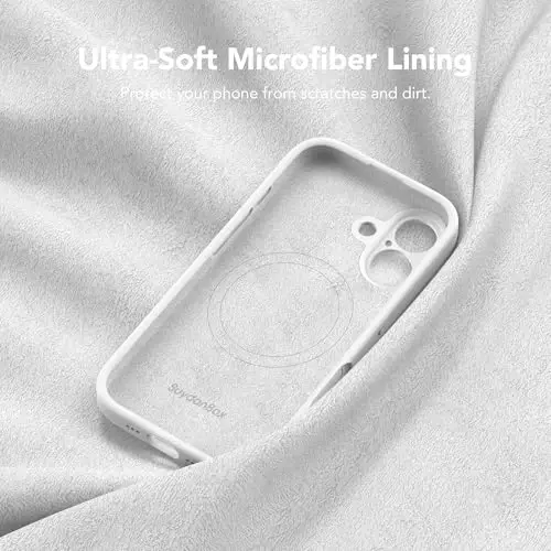 SuydanBox Magnetic for iPhone 16 Case, Compatible with MagSafe, [Screen Protector + Full Camera Protection], Silicone Shockproof Anti-Scratch Protective Phone Case for iPhone 16 6.1