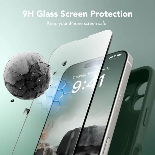 SuydanBox Magnetic for iPhone 16 Plus Case, Compatible with MagSafe, [Full Camera Protection][Screen Protector] Silicone Shockproof Protective Phone Case for iPhone 16 Plus 6.7