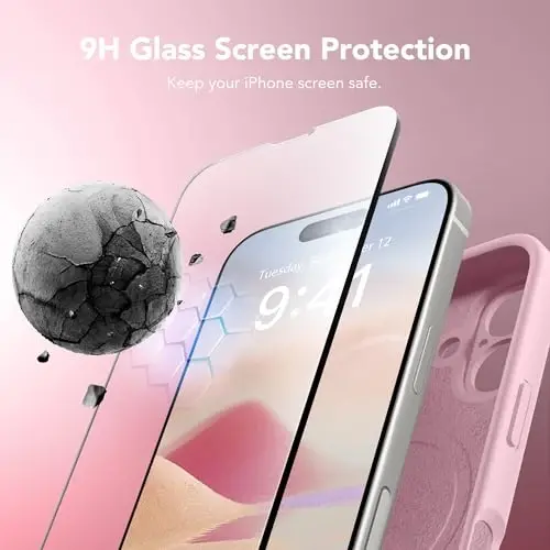 SuydanBox Magnetic for iPhone 16 Plus Case, Compatible with MagSafe, [Full Camera Protection][Screen Protector] Silicone Shockproof Protective Phone Case for iPhone 16 Plus 6.7
