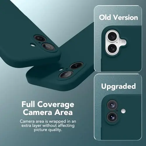 SuydanBox Magnetic for iPhone 16 Plus Case, Compatible with MagSafe, [Full Camera Protection][Screen Protector] Silicone Shockproof Protective Phone Case for iPhone 16 Plus 6.7