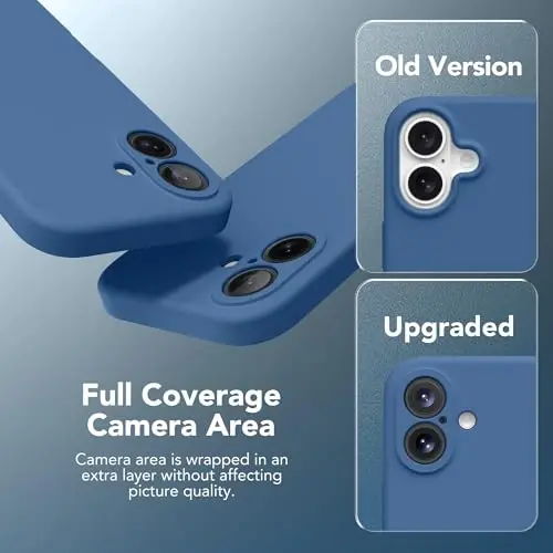 SuydanBox Magnetic for iPhone 16 Plus Case, Compatible with MagSafe, [Full Camera Protection][Screen Protector] Silicone Shockproof Protective Phone Case for iPhone 16 Plus 6.7