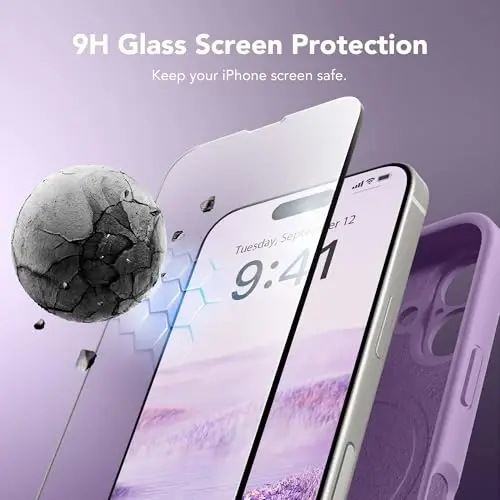 SuydanBox Magnetic for iPhone 16 Plus Case, Compatible with MagSafe, [Full Camera Protection][Screen Protector] Silicone Shockproof Protective Phone Case for iPhone 16 Plus 6.7