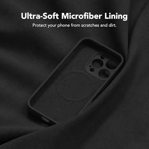 SuydanBox Magnetic for iPhone 16 Pro Case, Compatible with MagSafe, [Full Camera Protection][Screen Protector] Silicone Shockproof Protective Phone Case for iPhone 16 Pro 6.3