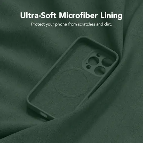 SuydanBox Magnetic for iPhone 16 Pro Case, Compatible with MagSafe, [Full Camera Protection][Screen Protector] Silicone Shockproof Protective Phone Case for iPhone 16 Pro 6.3