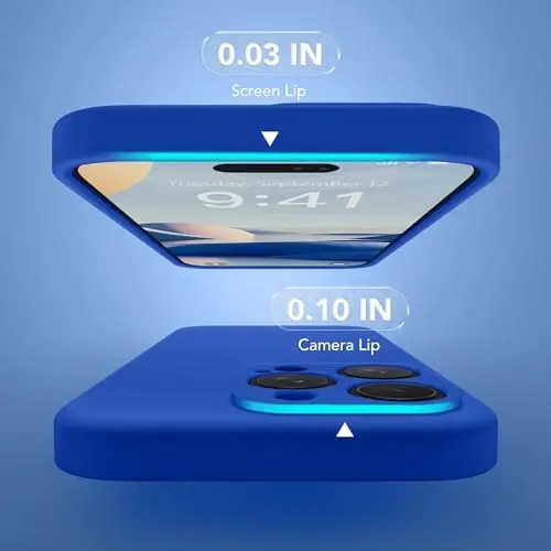 SuydanBox Magnetic for iPhone 16 Pro Case, Compatible with MagSafe, [Full Camera Protection][Screen Protector] Silicone Shockproof Protective Phone Case for iPhone 16 Pro 6.3