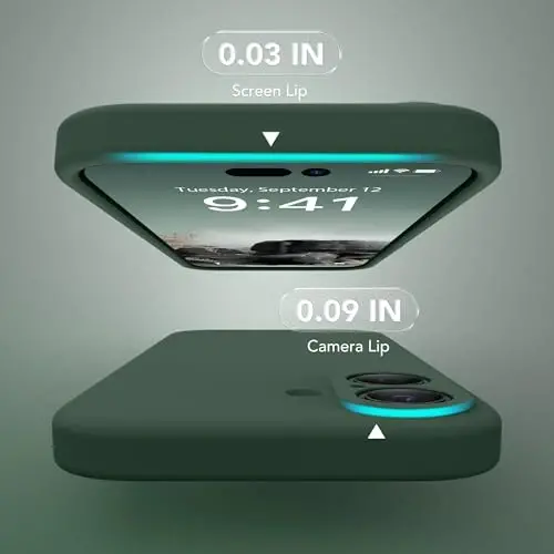 SuydanBox Magnetic for iPhone 17 Case, Compatible with MagSafe, [Full Camera Protection][Screen Protector] Silicone Shockproof Protective Phone Case for iPhone 17 6.3