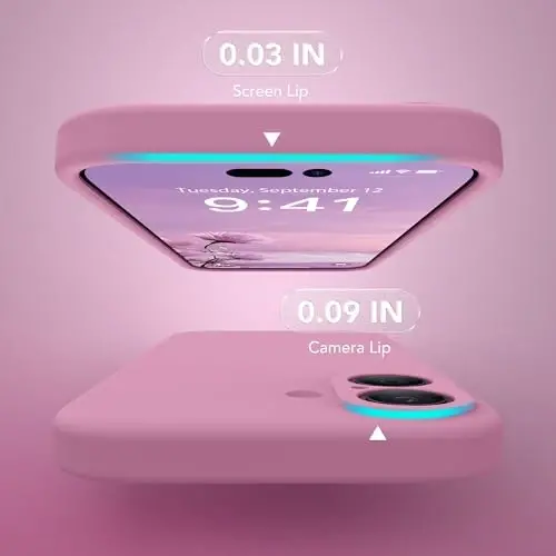 SuydanBox Magnetic for iPhone 17 Case, Compatible with MagSafe, [Full Camera Protection][Screen Protector] Silicone Shockproof Protective Phone Case for iPhone 17 6.3