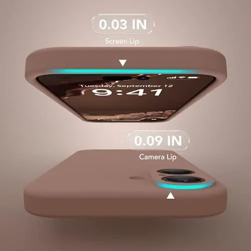 SuydanBox Magnetic for iPhone 17 Case, Compatible with MagSafe, [Full Camera Protection][Screen Protector] Silicone Shockproof Protective Phone Case for iPhone 17 6.3