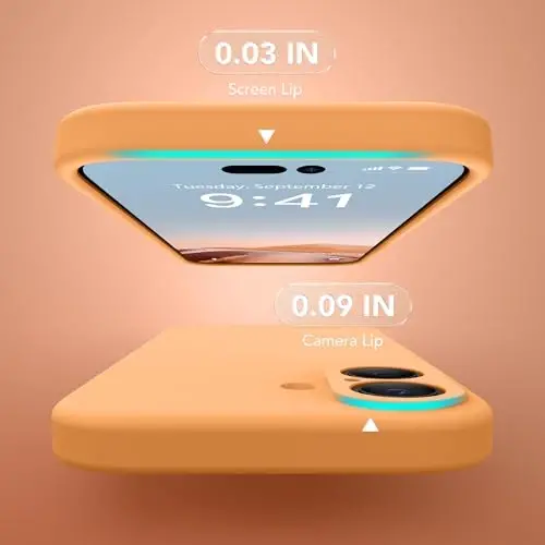 SuydanBox Magnetic for iPhone 17 Case, Compatible with MagSafe, [Full Camera Protection][Screen Protector] Silicone Shockproof Protective Phone Case for iPhone 17 6.3