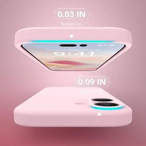 SuydanBox Magnetic for iPhone 17 Case, Compatible with MagSafe, [Full Camera Protection][Screen Protector] Silicone Shockproof Protective Phone Case for iPhone 17 6.3