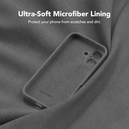 SuydanBox Magnetic for iPhone 17 Case, Compatible with MagSafe, [Full Camera Protection][Screen Protector] Silicone Shockproof Protective Phone Case for iPhone 17 6.3