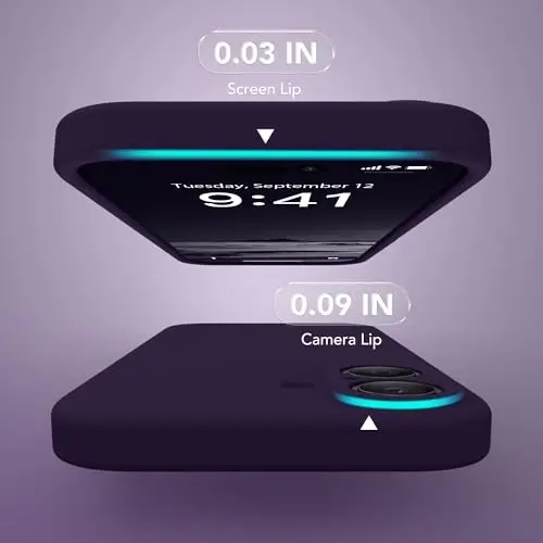 SuydanBox Magnetic for iPhone 17 Case, Compatible with MagSafe, [Full Camera Protection][Screen Protector] Silicone Shockproof Protective Phone Case for iPhone 17 6.3