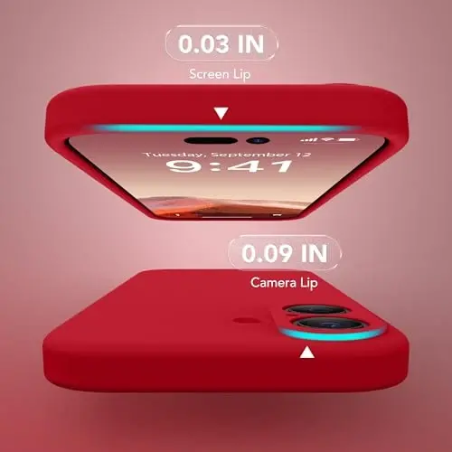 SuydanBox Magnetic for iPhone 17 Case, Compatible with MagSafe, [Full Camera Protection][Screen Protector] Silicone Shockproof Protective Phone Case for iPhone 17 6.3