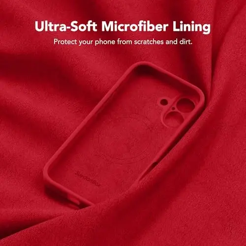 SuydanBox Magnetic for iPhone 17 Case, Compatible with MagSafe, [Full Camera Protection][Screen Protector] Silicone Shockproof Protective Phone Case for iPhone 17 6.3