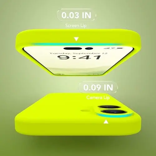 SuydanBox Magnetic for iPhone 17 Case, Compatible with MagSafe, [Full Camera Protection][Screen Protector] Silicone Shockproof Protective Phone Case for iPhone 17 6.3