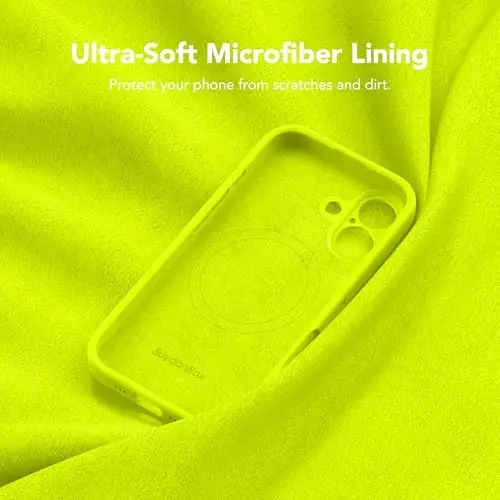 SuydanBox Magnetic for iPhone 17 Case, Compatible with MagSafe, [Full Camera Protection][Screen Protector] Silicone Shockproof Protective Phone Case for iPhone 17 6.3