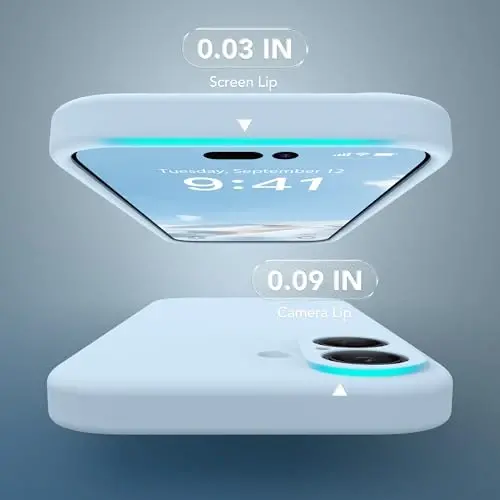 SuydanBox Magnetic for iPhone 17 Case, Compatible with MagSafe, [Full Camera Protection][Screen Protector] Silicone Shockproof Protective Phone Case for iPhone 17 6.3