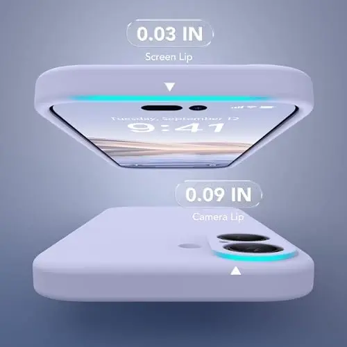 SuydanBox Magnetic for iPhone 17 Case, Compatible with MagSafe, [Full Camera Protection][Screen Protector] Silicone Shockproof Protective Phone Case for iPhone 17 6.3