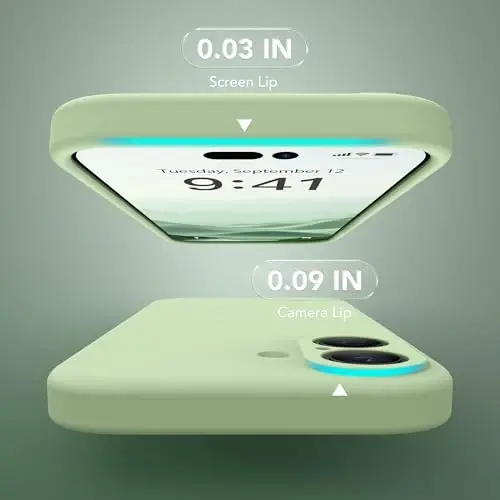 SuydanBox Magnetic for iPhone 17 Case, Compatible with MagSafe, [Full Camera Protection][Screen Protector] Silicone Shockproof Protective Phone Case for iPhone 17 6.3