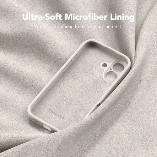 SuydanBox Magnetic for iPhone 17 Case, Compatible with MagSafe, [Full Camera Protection][Screen Protector] Silicone Shockproof Protective Phone Case for iPhone 17 6.3