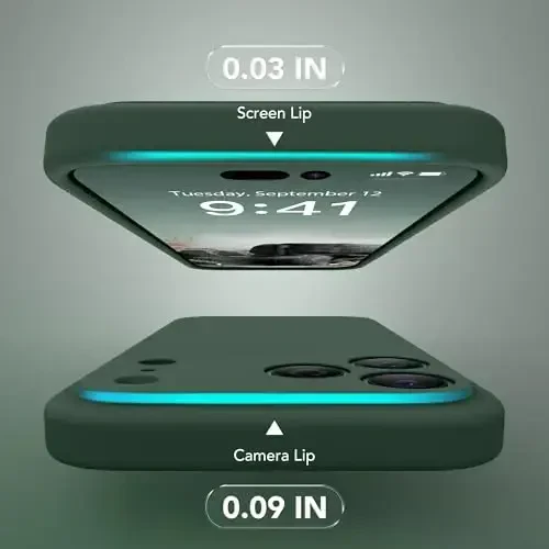 SuydanBox Magnetic for iPhone 17 Pro Case, Compatible with MagSafe, [Full Camera Protection][Screen Protector] Silicone Shockproof Protective Phone Case for iPhone 17 Pro 6.3