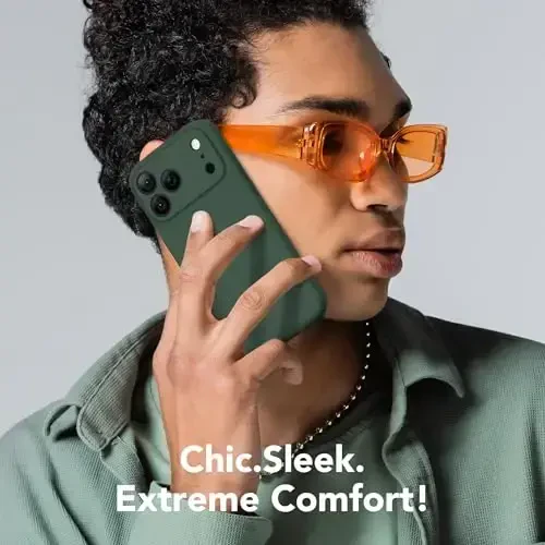 SuydanBox Magnetic for iPhone 17 Pro Case, Compatible with MagSafe, [Full Camera Protection][Screen Protector] Silicone Shockproof Protective Phone Case for iPhone 17 Pro 6.3