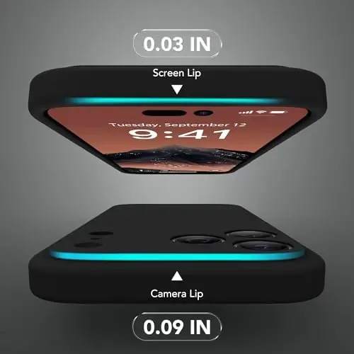 SuydanBox Magnetic for iPhone 17 Pro Case, Compatible with MagSafe, [Full Camera Protection][Screen Protector] Silicone Shockproof Protective Phone Case for iPhone 17 Pro 6.3