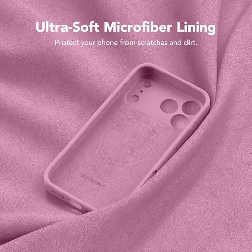 SuydanBox Magnetic for iPhone 17 Pro Case, Compatible with MagSafe, [Full Camera Protection][Screen Protector] Silicone Shockproof Protective Phone Case for iPhone 17 Pro 6.3