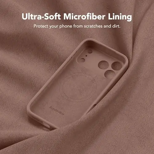 SuydanBox Magnetic for iPhone 17 Pro Case, Compatible with MagSafe, [Full Camera Protection][Screen Protector] Silicone Shockproof Protective Phone Case for iPhone 17 Pro 6.3