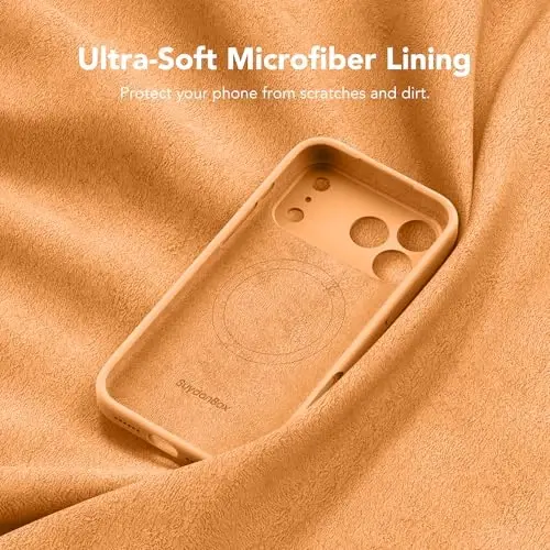 SuydanBox Magnetic for iPhone 17 Pro Case, Compatible with MagSafe, [Full Camera Protection][Screen Protector] Silicone Shockproof Protective Phone Case for iPhone 17 Pro 6.3