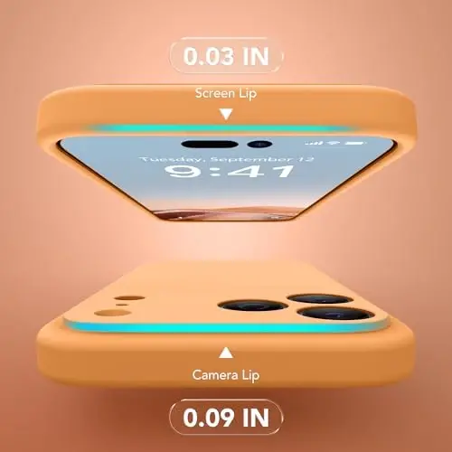 SuydanBox Magnetic for iPhone 17 Pro Case, Compatible with MagSafe, [Full Camera Protection][Screen Protector] Silicone Shockproof Protective Phone Case for iPhone 17 Pro 6.3