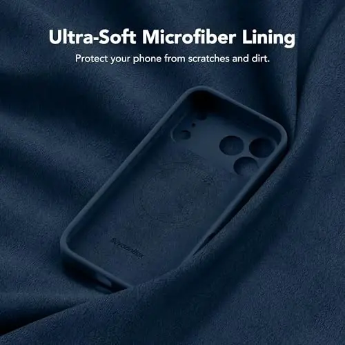 SuydanBox Magnetic for iPhone 17 Pro Case, Compatible with MagSafe, [Full Camera Protection][Screen Protector] Silicone Shockproof Protective Phone Case for iPhone 17 Pro 6.3