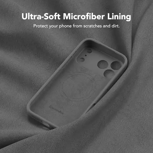 SuydanBox Magnetic for iPhone 17 Pro Case, Compatible with MagSafe, [Full Camera Protection][Screen Protector] Silicone Shockproof Protective Phone Case for iPhone 17 Pro 6.3