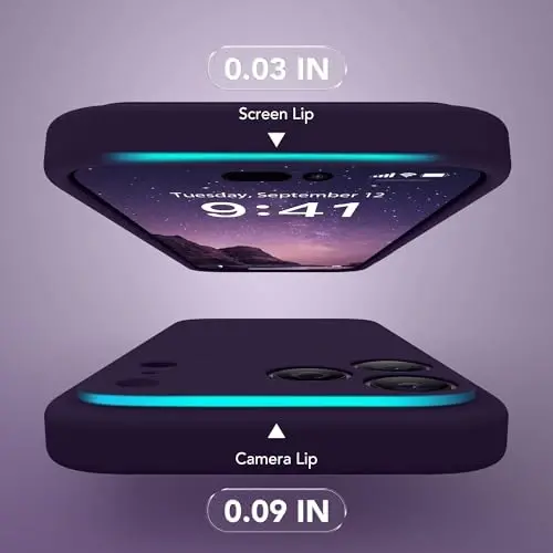 SuydanBox Magnetic for iPhone 17 Pro Case, Compatible with MagSafe, [Full Camera Protection][Screen Protector] Silicone Shockproof Protective Phone Case for iPhone 17 Pro 6.3