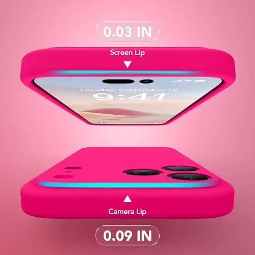 SuydanBox Magnetic for iPhone 17 Pro Case, Compatible with MagSafe, [Full Camera Protection][Screen Protector] Silicone Shockproof Protective Phone Case for iPhone 17 Pro 6.3