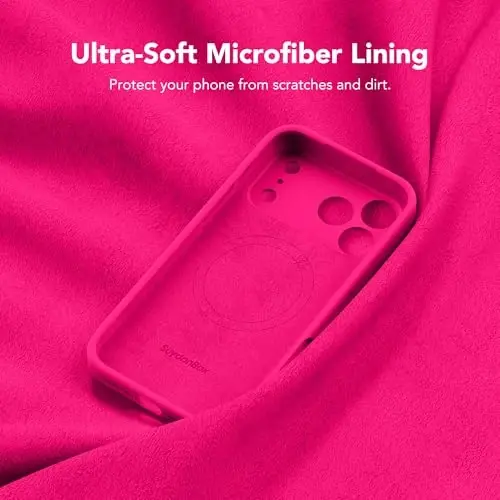 SuydanBox Magnetic for iPhone 17 Pro Case, Compatible with MagSafe, [Full Camera Protection][Screen Protector] Silicone Shockproof Protective Phone Case for iPhone 17 Pro 6.3