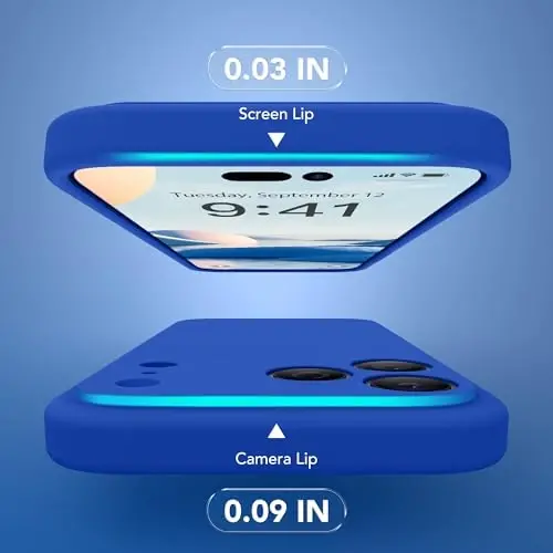 SuydanBox Magnetic for iPhone 17 Pro Case, Compatible with MagSafe, [Full Camera Protection][Screen Protector] Silicone Shockproof Protective Phone Case for iPhone 17 Pro 6.3