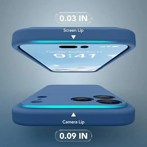 SuydanBox Magnetic for iPhone 17 Pro Case, Compatible with MagSafe, [Full Camera Protection][Screen Protector] Silicone Shockproof Protective Phone Case for iPhone 17 Pro 6.3