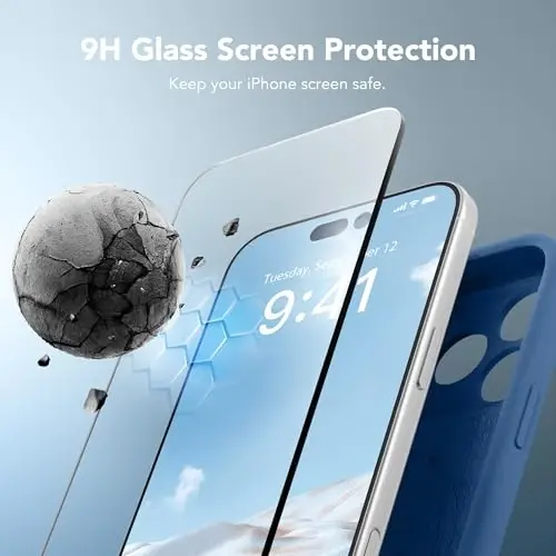 SuydanBox Magnetic for iPhone 17 Pro Case, Compatible with MagSafe, [Full Camera Protection][Screen Protector] Silicone Shockproof Protective Phone Case for iPhone 17 Pro 6.3