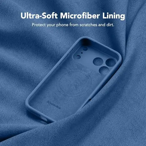 SuydanBox Magnetic for iPhone 17 Pro Case, Compatible with MagSafe, [Full Camera Protection][Screen Protector] Silicone Shockproof Protective Phone Case for iPhone 17 Pro 6.3